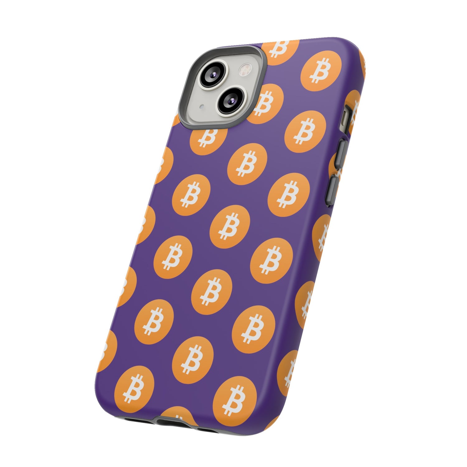 Phone Tough Cases - Bitcoin Purple Background