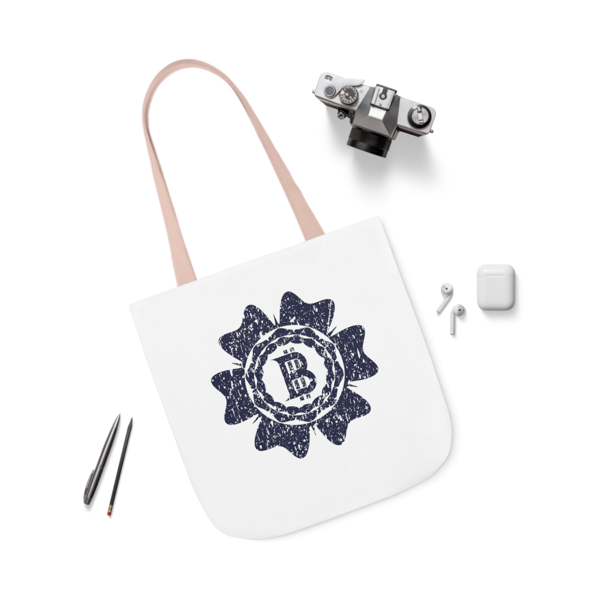 Canvas Tote Bag - Bitcoin Stamp