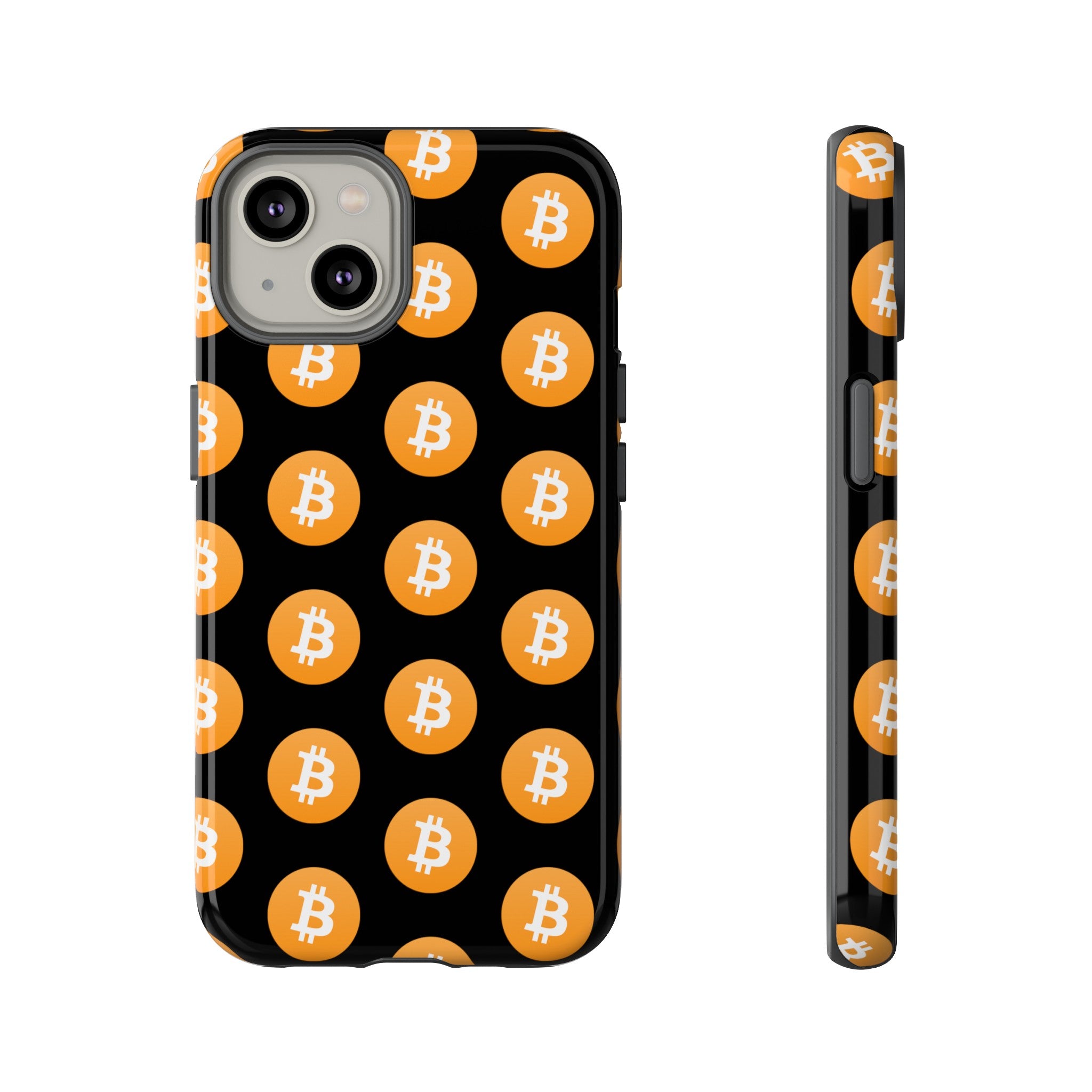 Phone Tough Case - Bitcoin Black Background