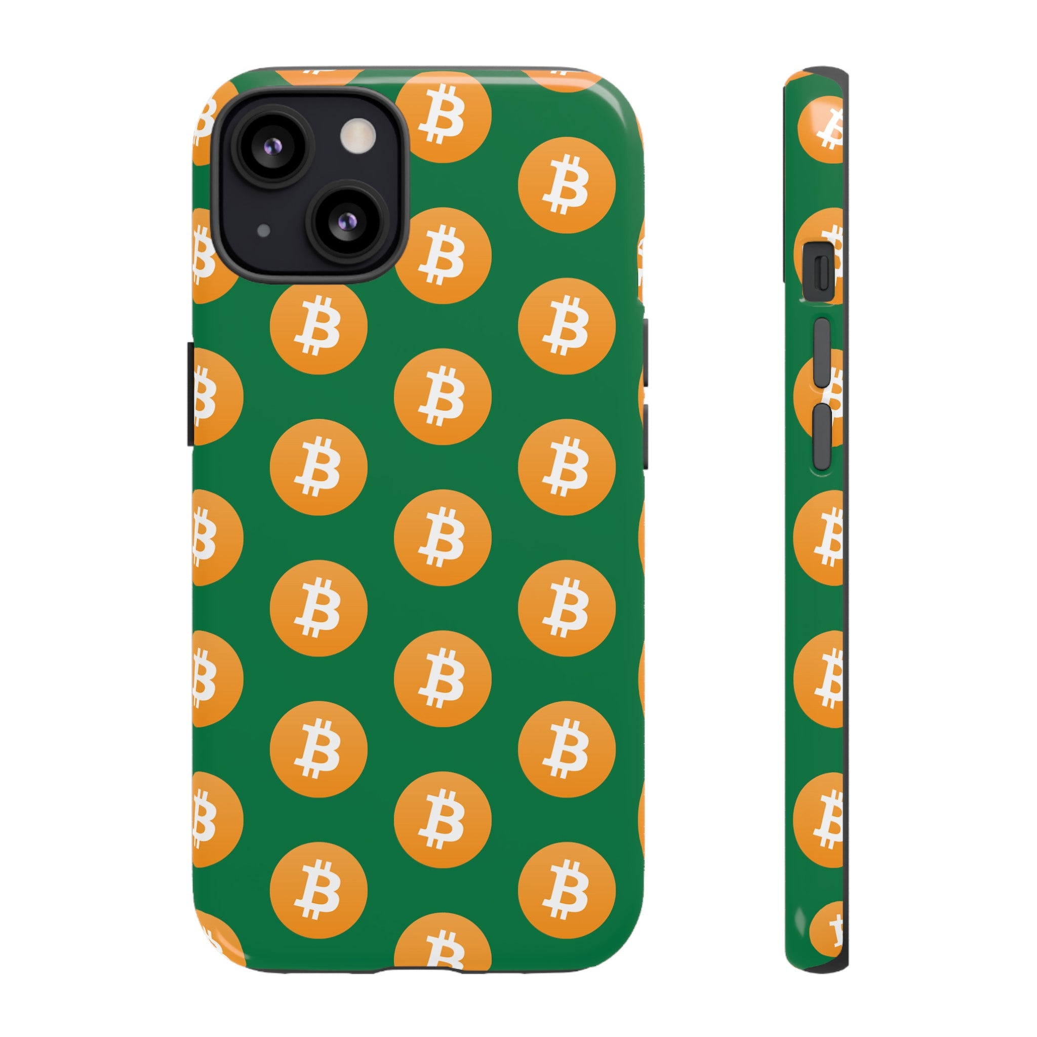 Phone Tough Case - Bitcoin Green Background