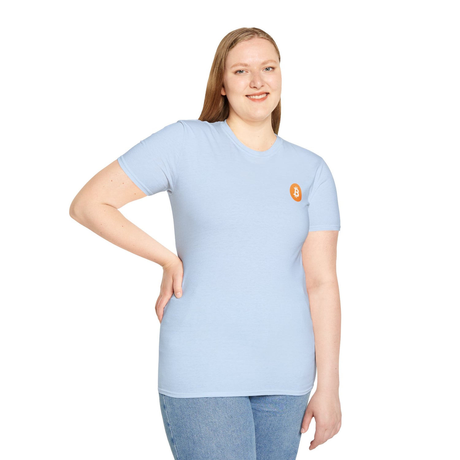 Bitcoin Logo Small - Cotton T-Shirt