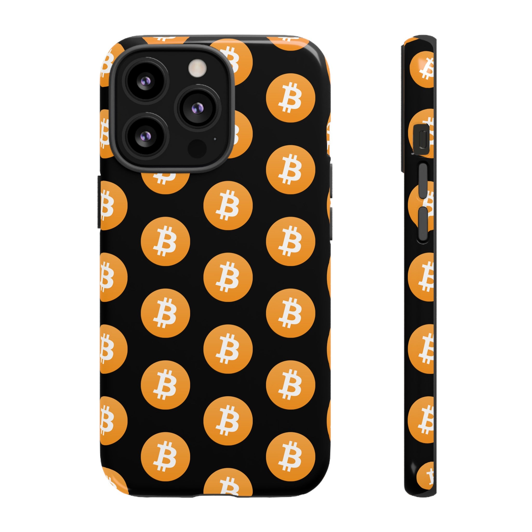 Phone Tough Case - Bitcoin Black Background