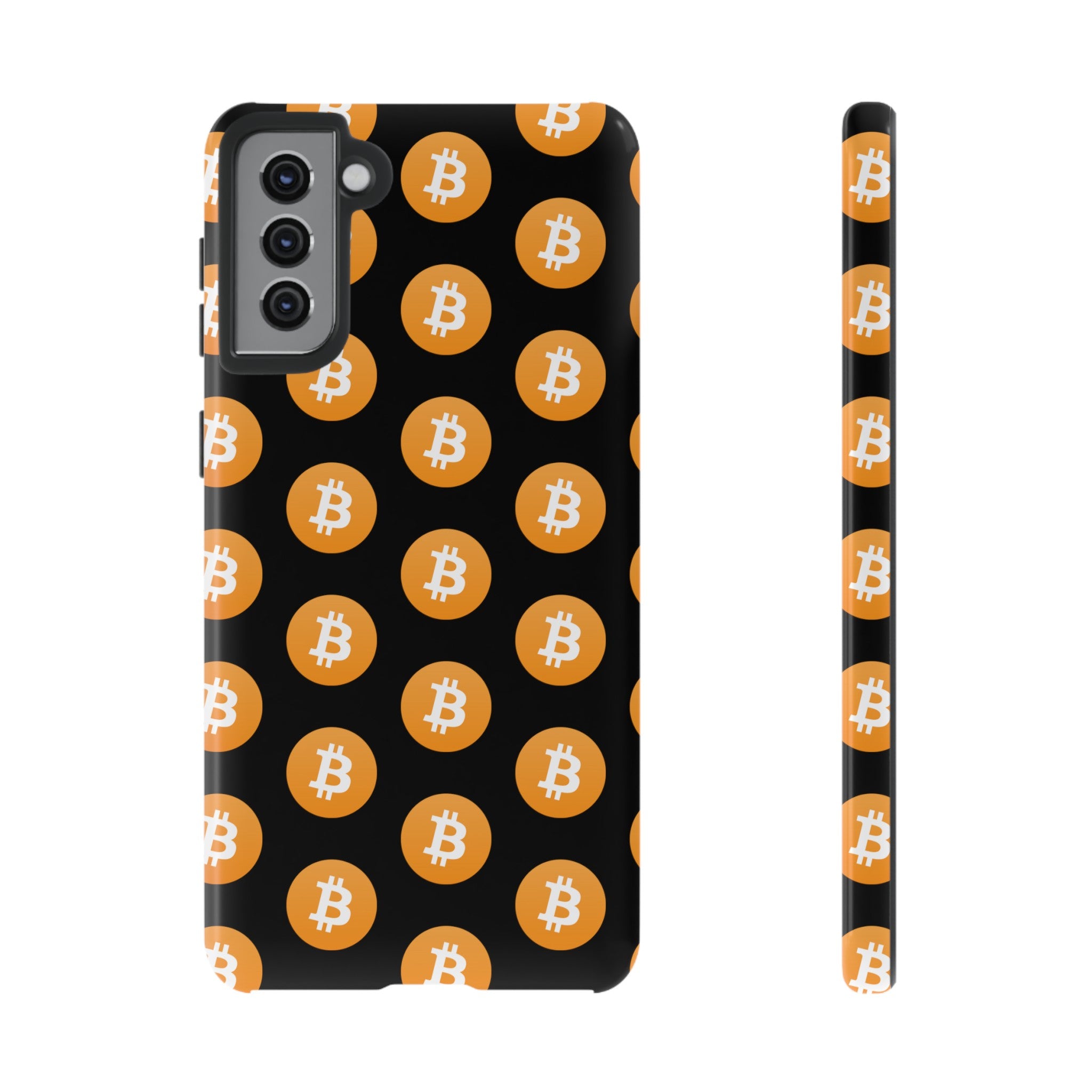 Phone Tough Case - Bitcoin Black Background