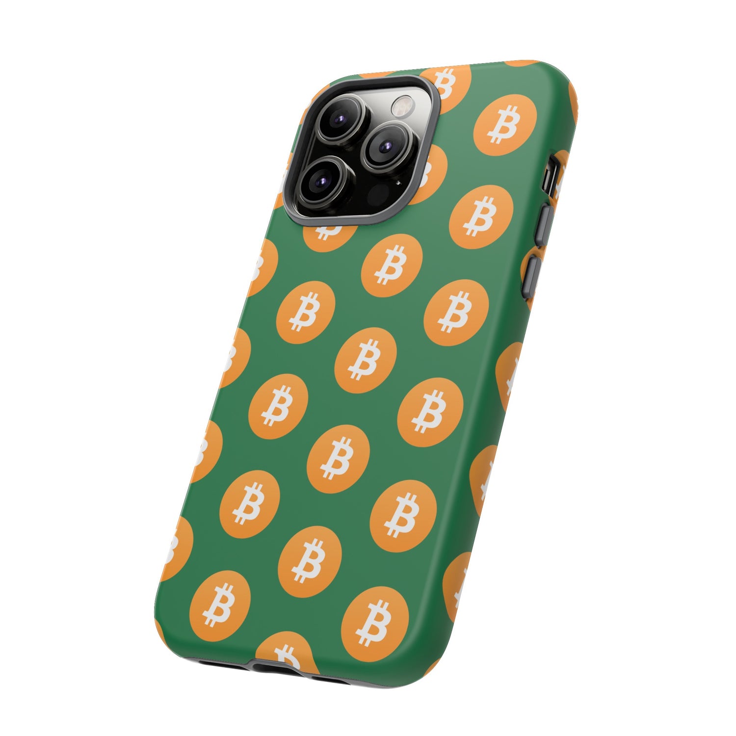 Phone Tough Case - Bitcoin Green Background