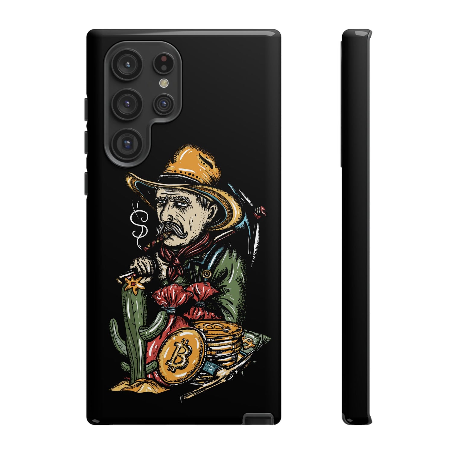Phone Tough Case - Bitcoin Smoking Man