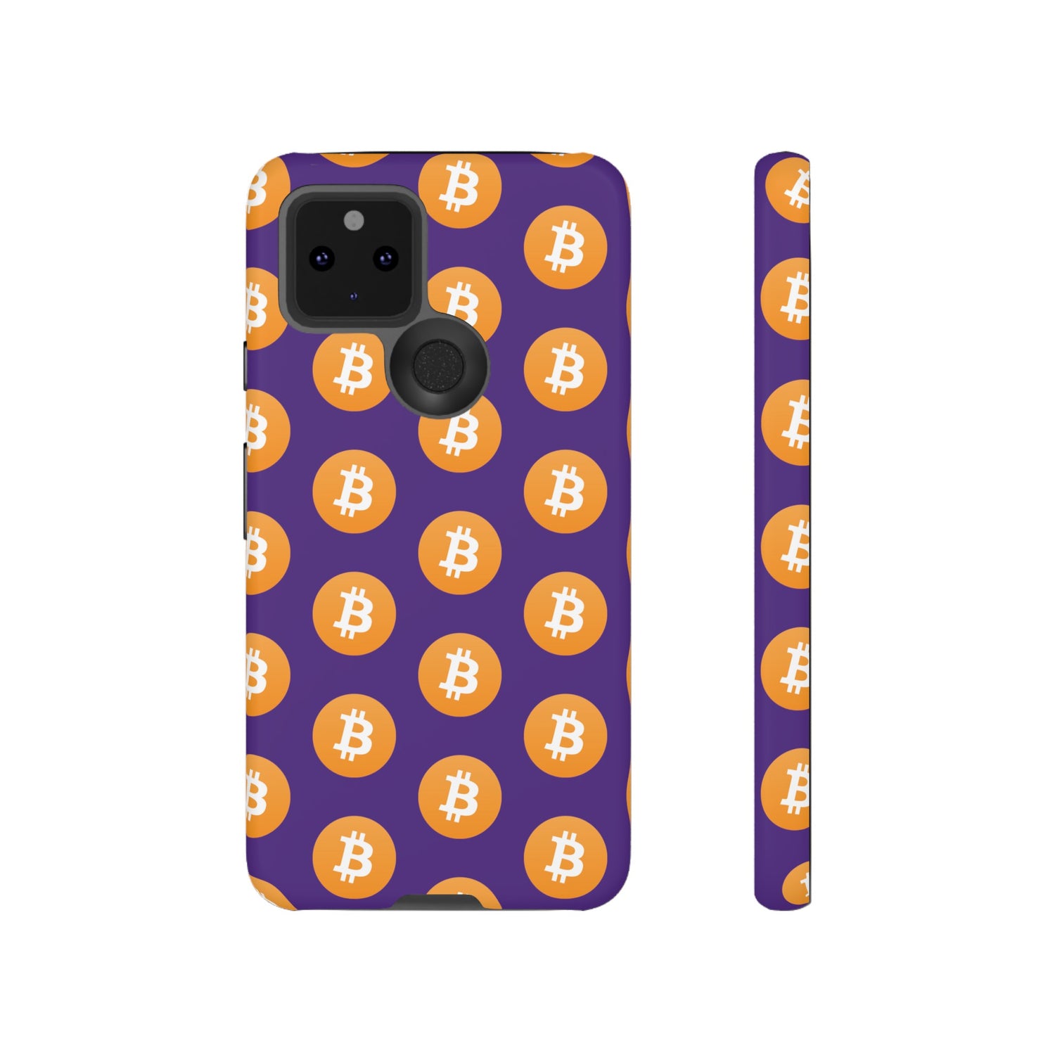 Phone Tough Cases - Bitcoin Purple Background