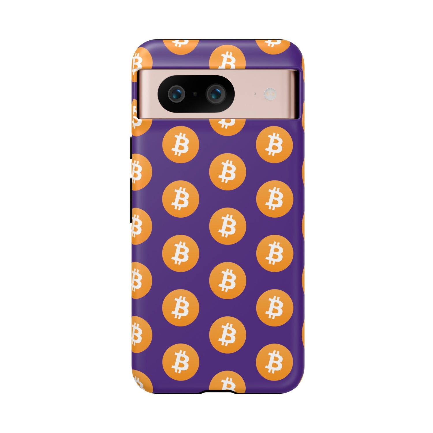 Phone Tough Cases - Bitcoin Purple Background