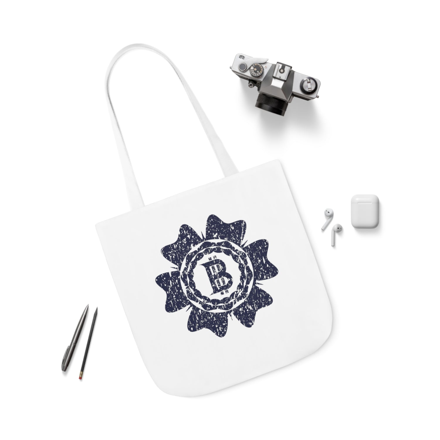 Canvas Tote Bag - Bitcoin Stamp