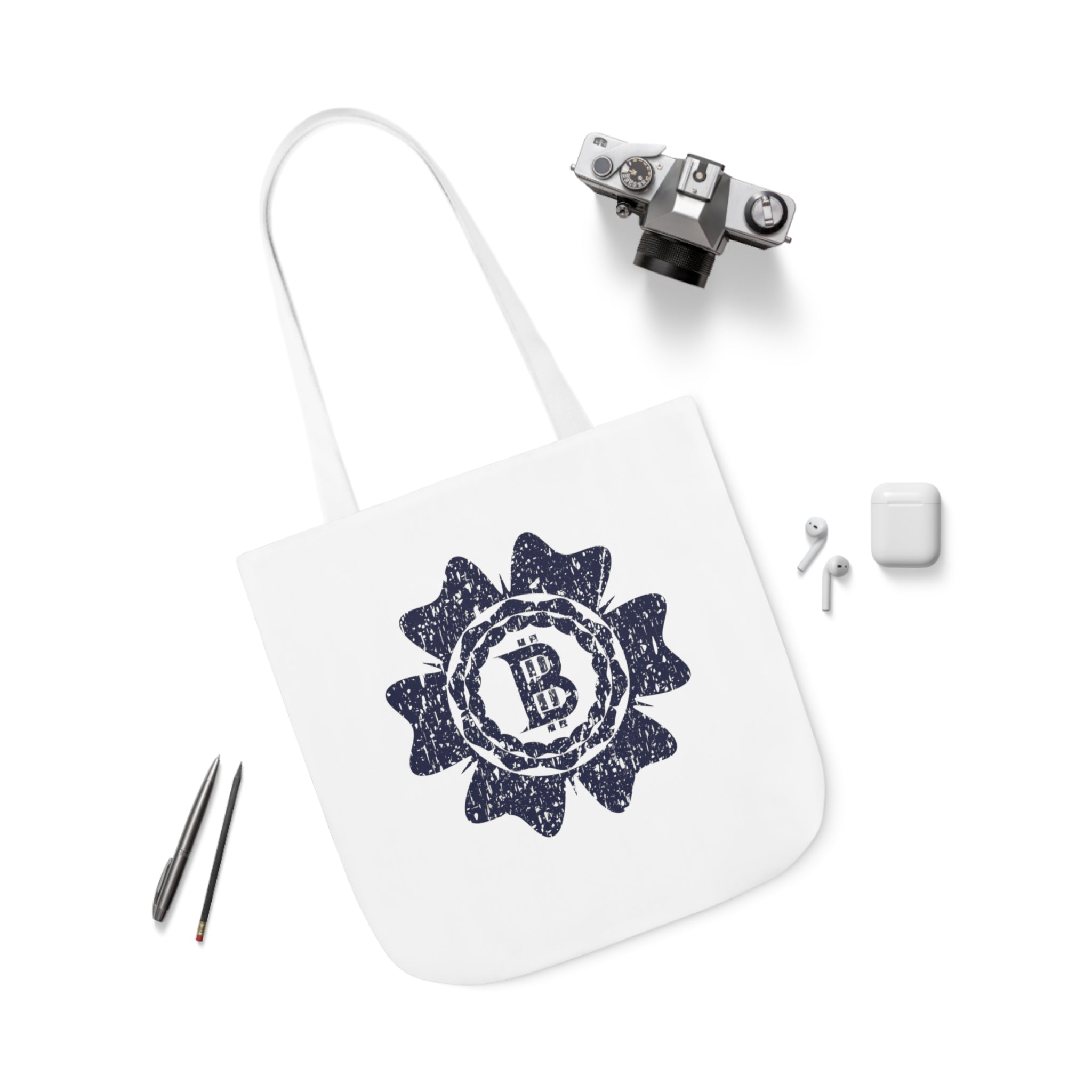 Canvas Tote Bag - Bitcoin Stamp