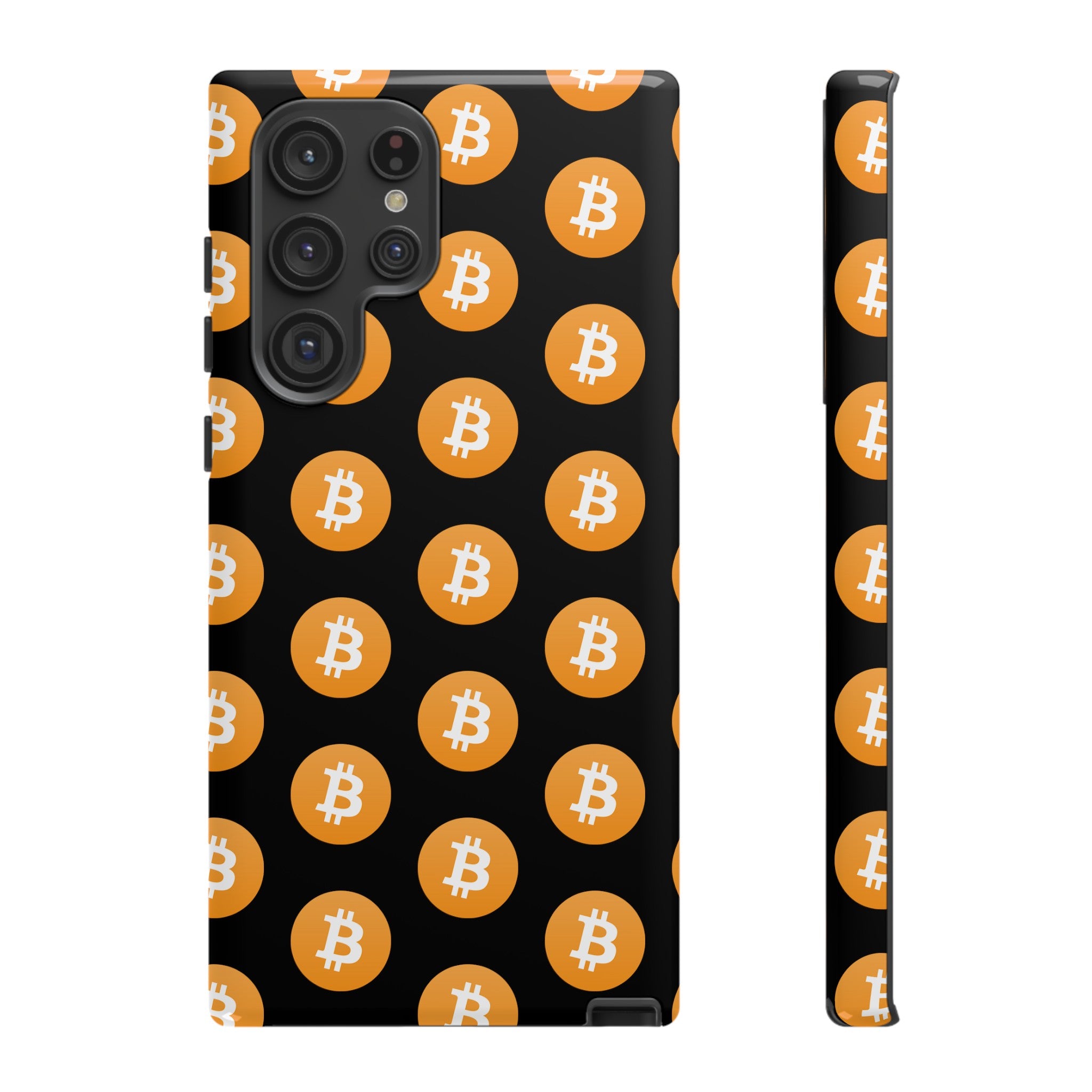 Phone Tough Case - Bitcoin Black Background