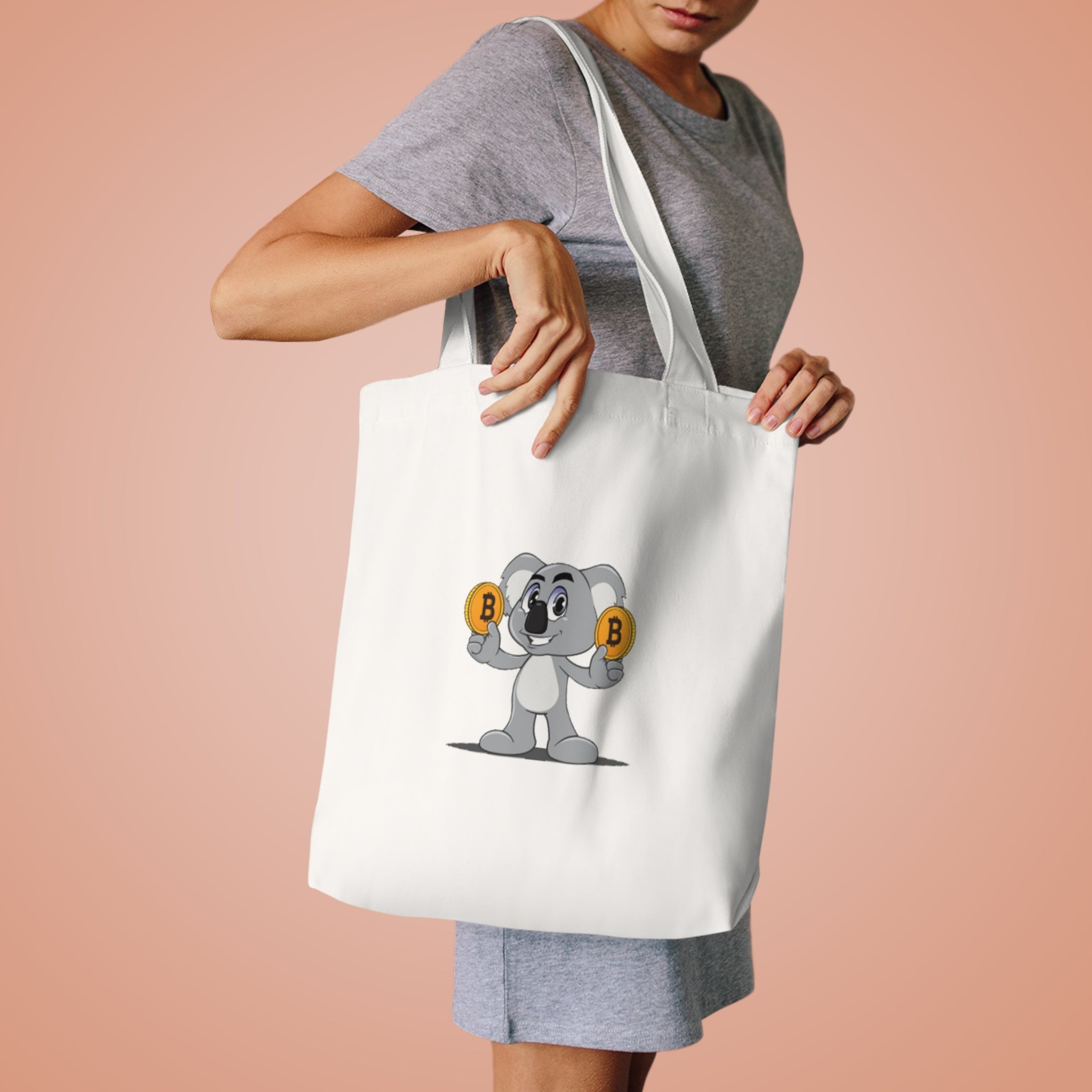 Premium 100% Cotton Tote Bag - BTC Koala