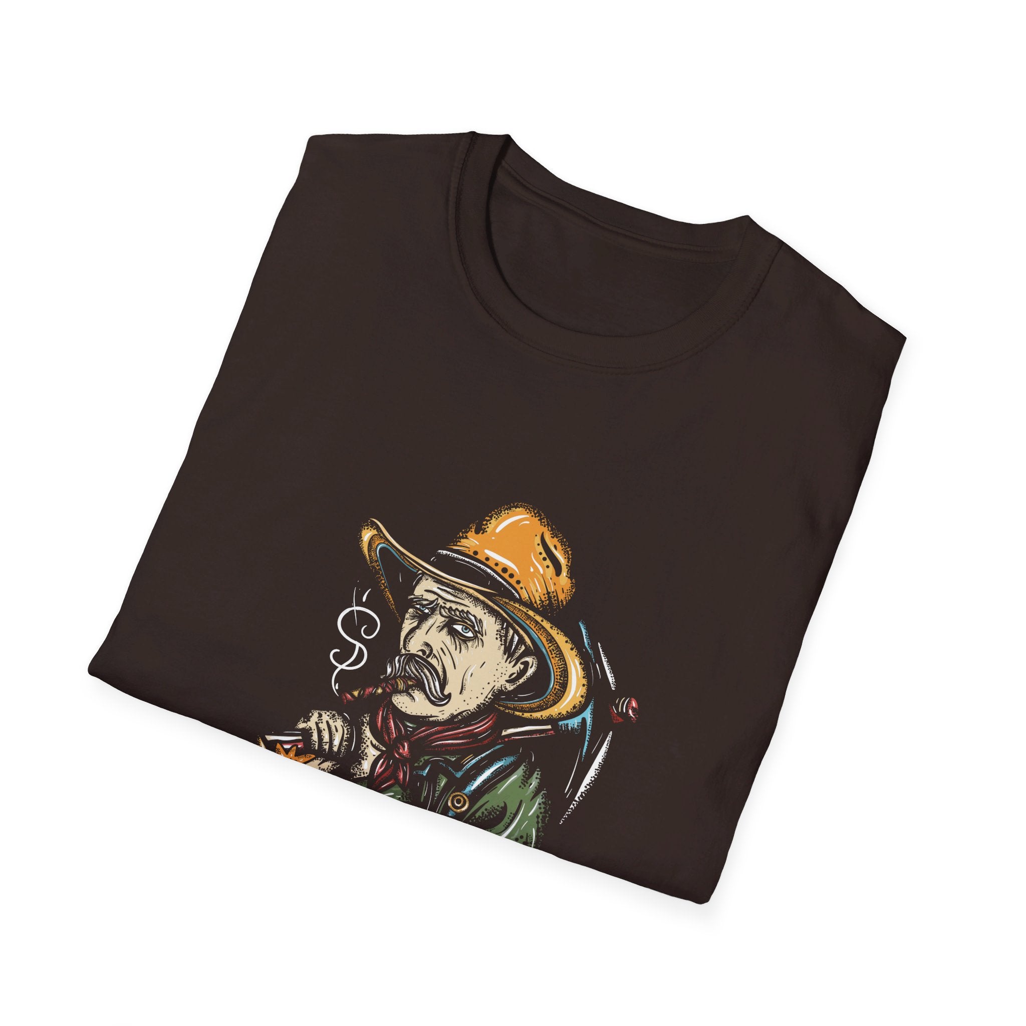 Smoking Bitcoin Man - Cotton T-Shirt