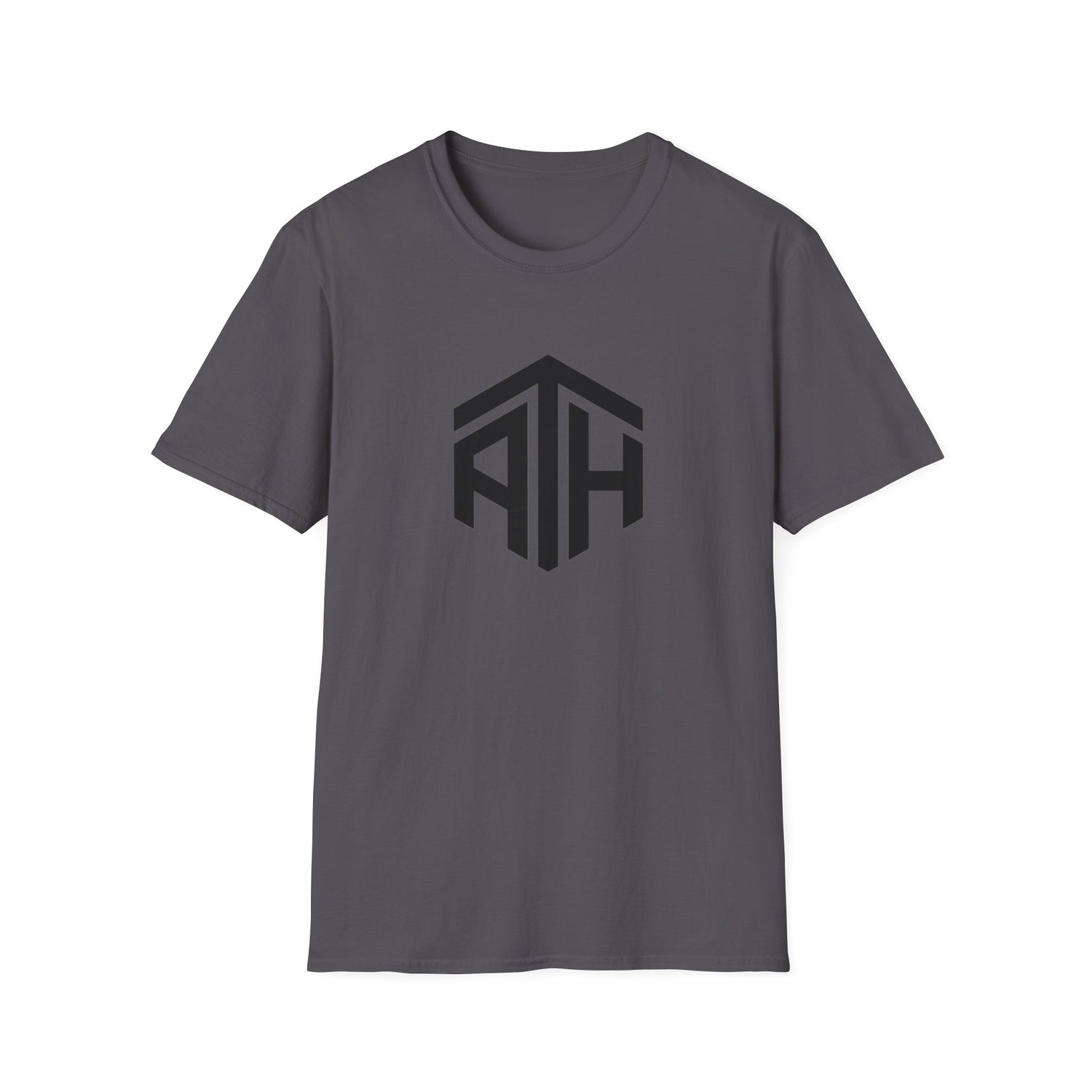 Grey crypto t-shirt with ATH (All Time High) in black