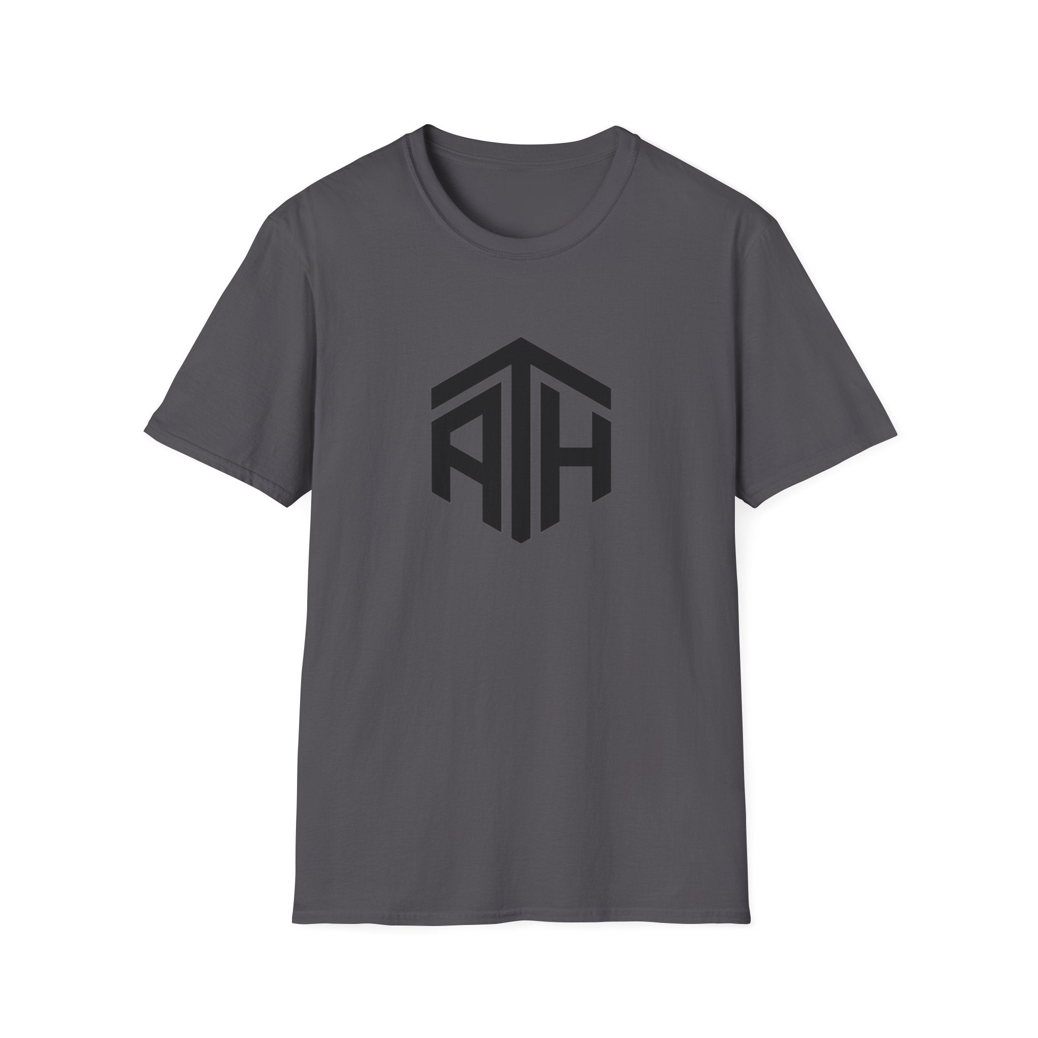 Grey crypto t-shirt with ATH (All Time High) in black