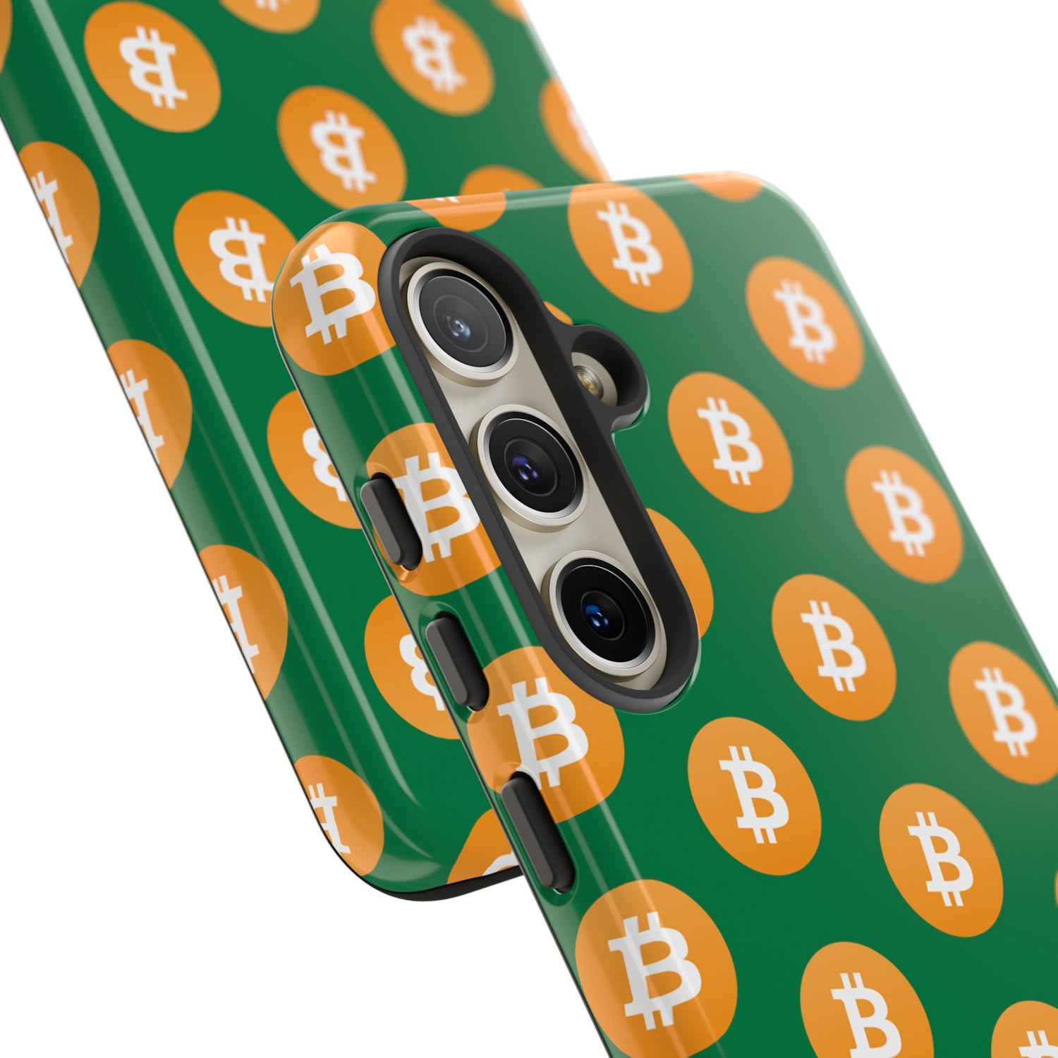 Phone Tough Case - Bitcoin Green Background