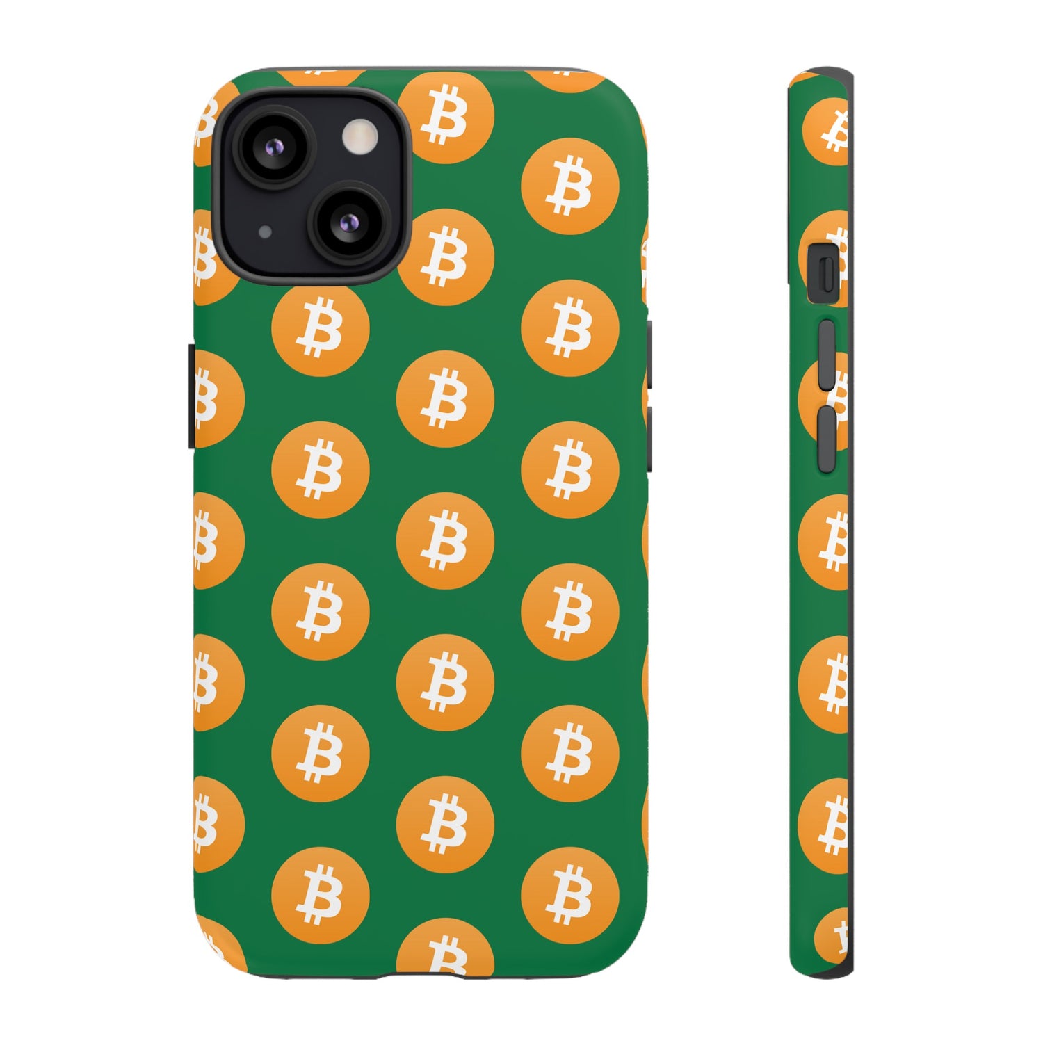 Phone Tough Case - Bitcoin Green Background