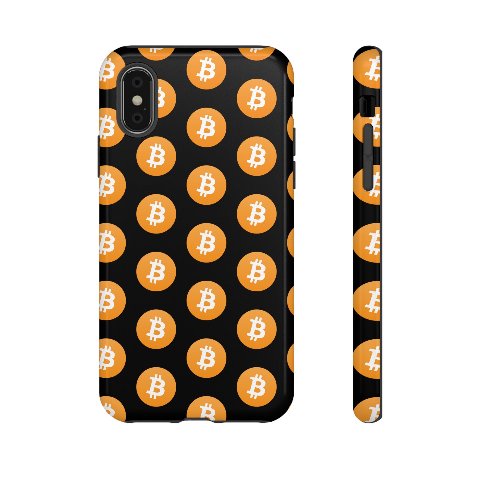 Phone Tough Case - Bitcoin Black Background