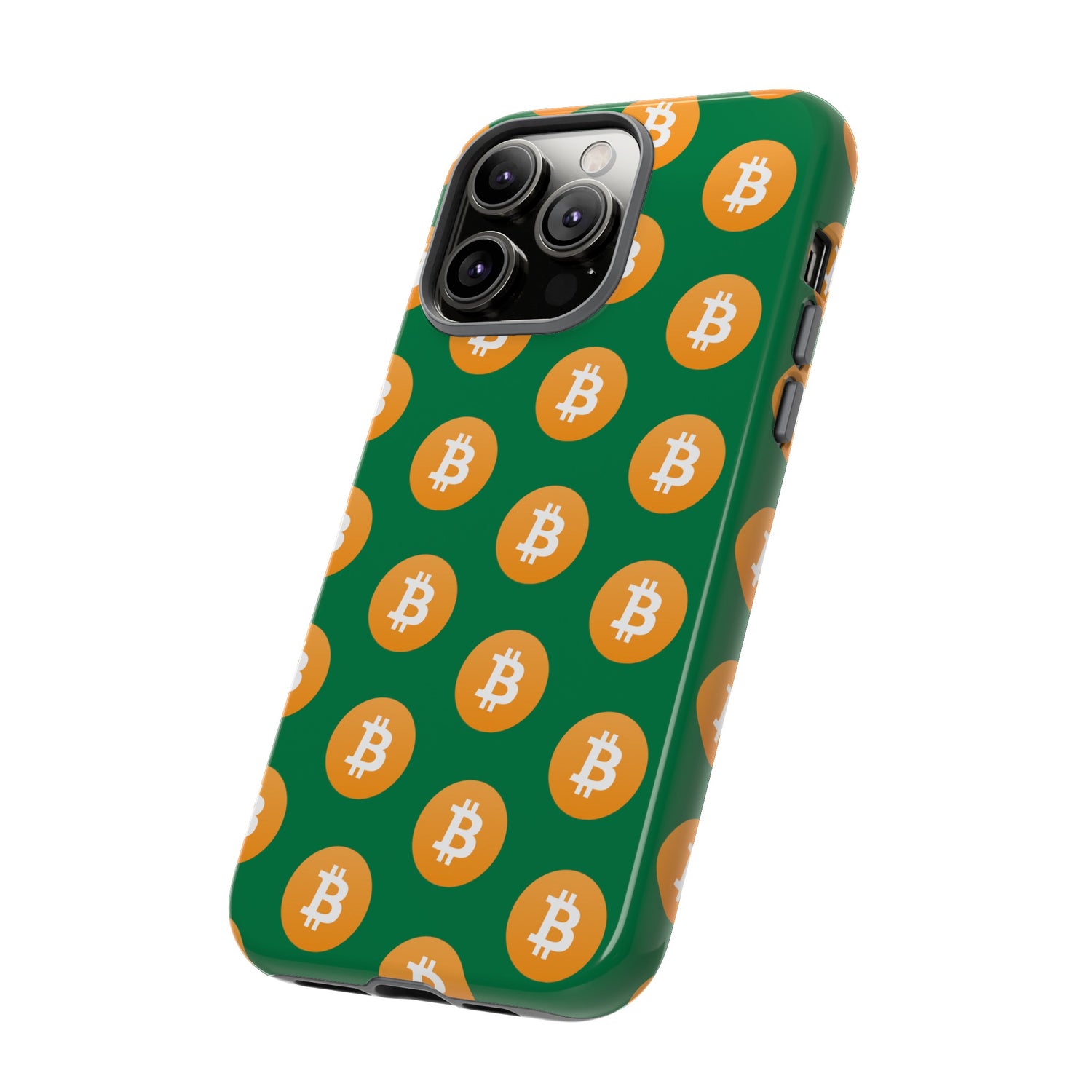 Phone Tough Case - Bitcoin Green Background