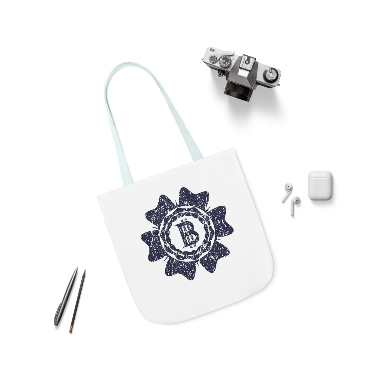 Canvas Tote Bag - Bitcoin Stamp