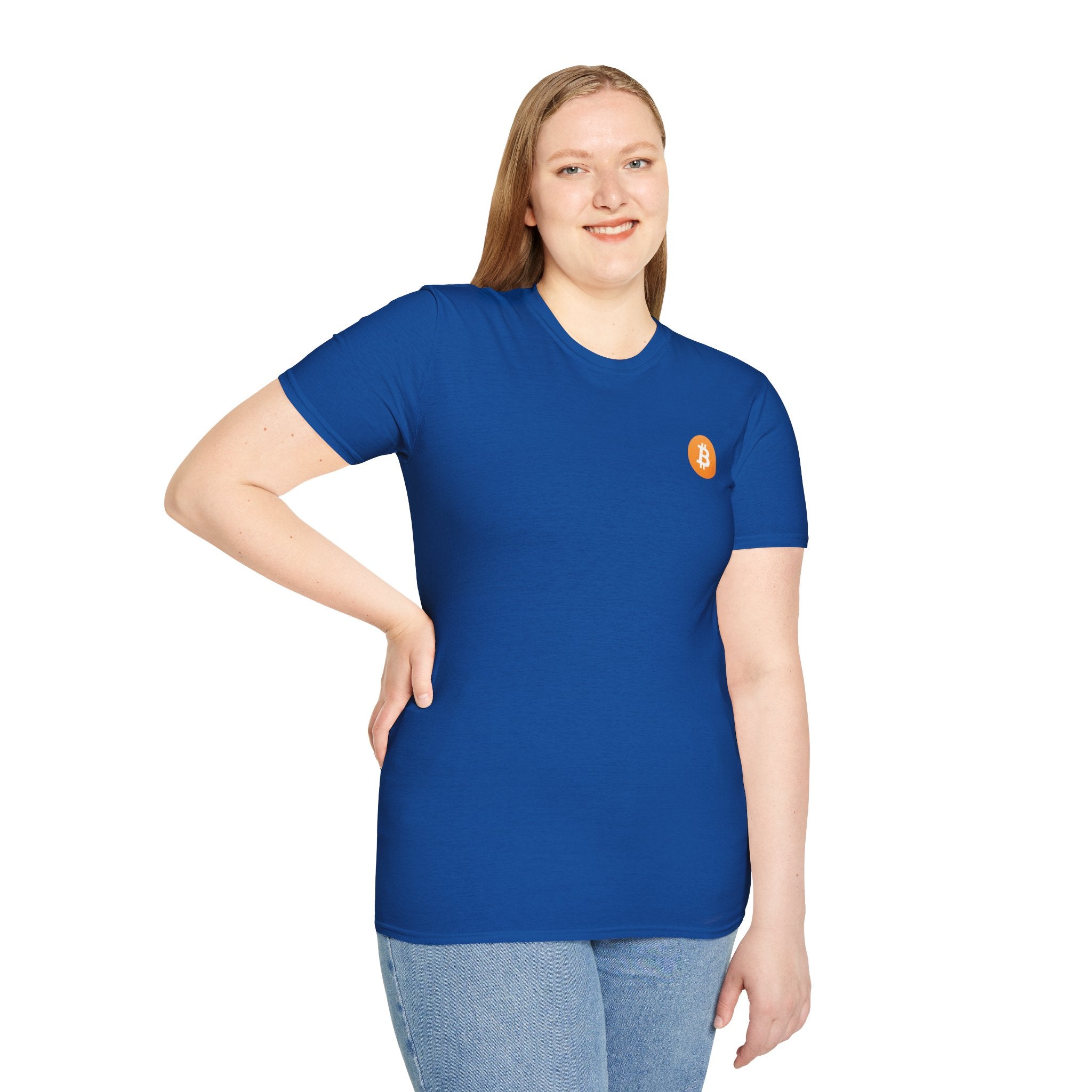 Bitcoin Logo Small - Cotton T-Shirt