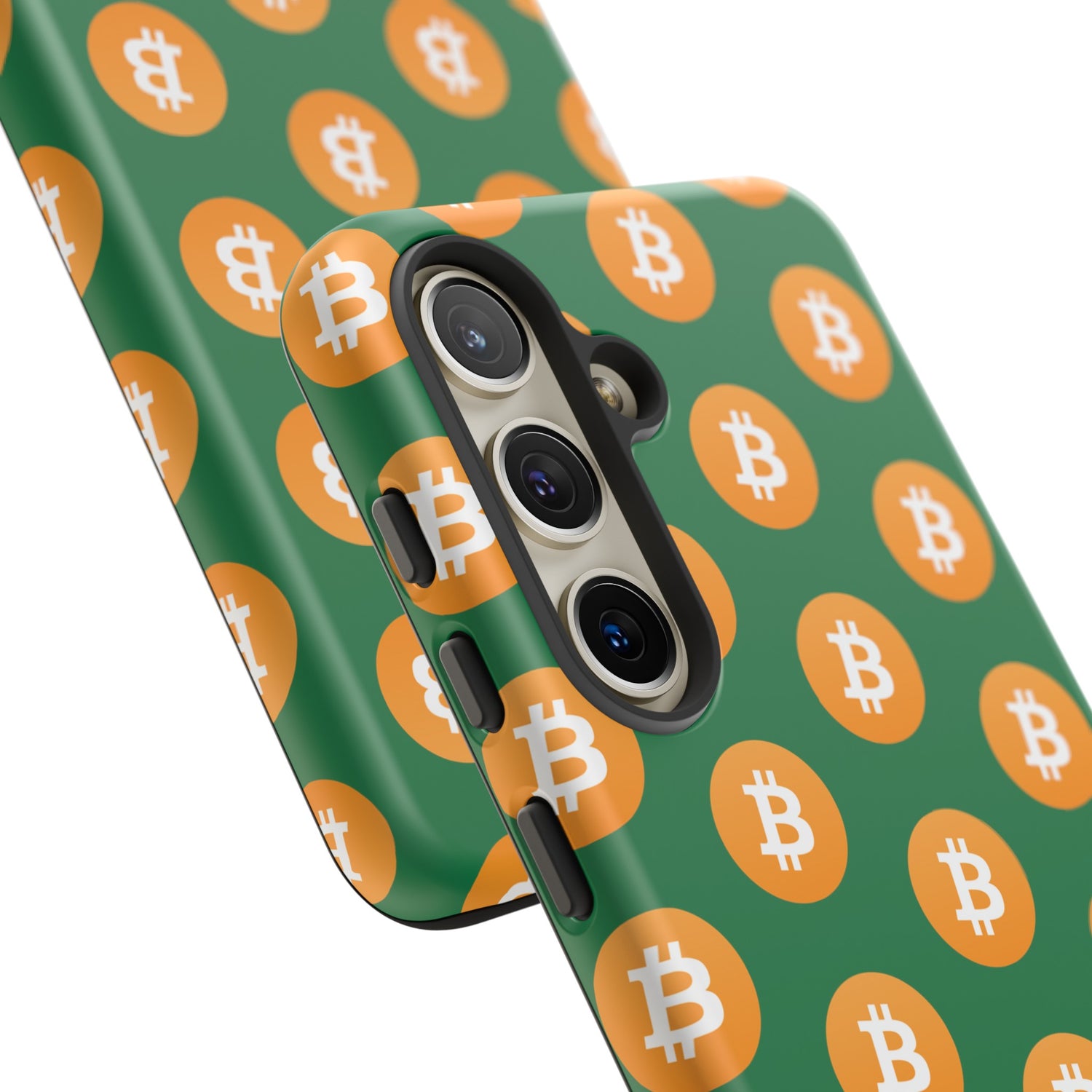 Phone Tough Case - Bitcoin Green Background
