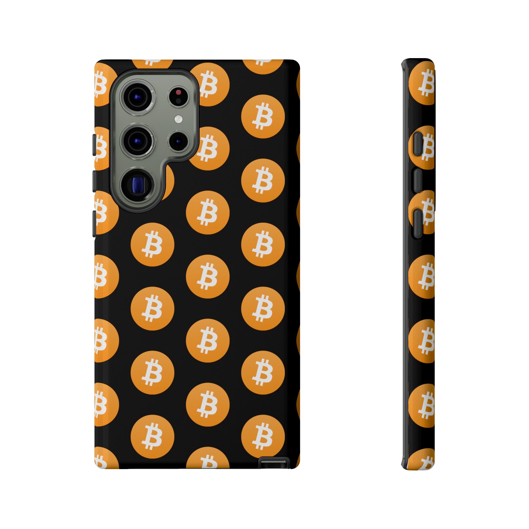 Phone Tough Case - Bitcoin Black Background