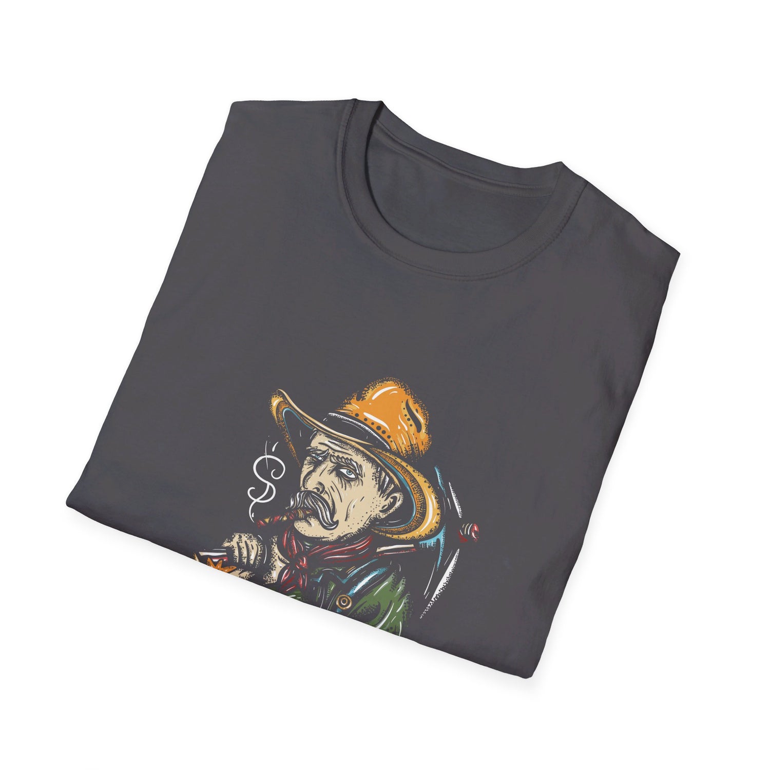 Smoking Bitcoin Man - Cotton T-Shirt