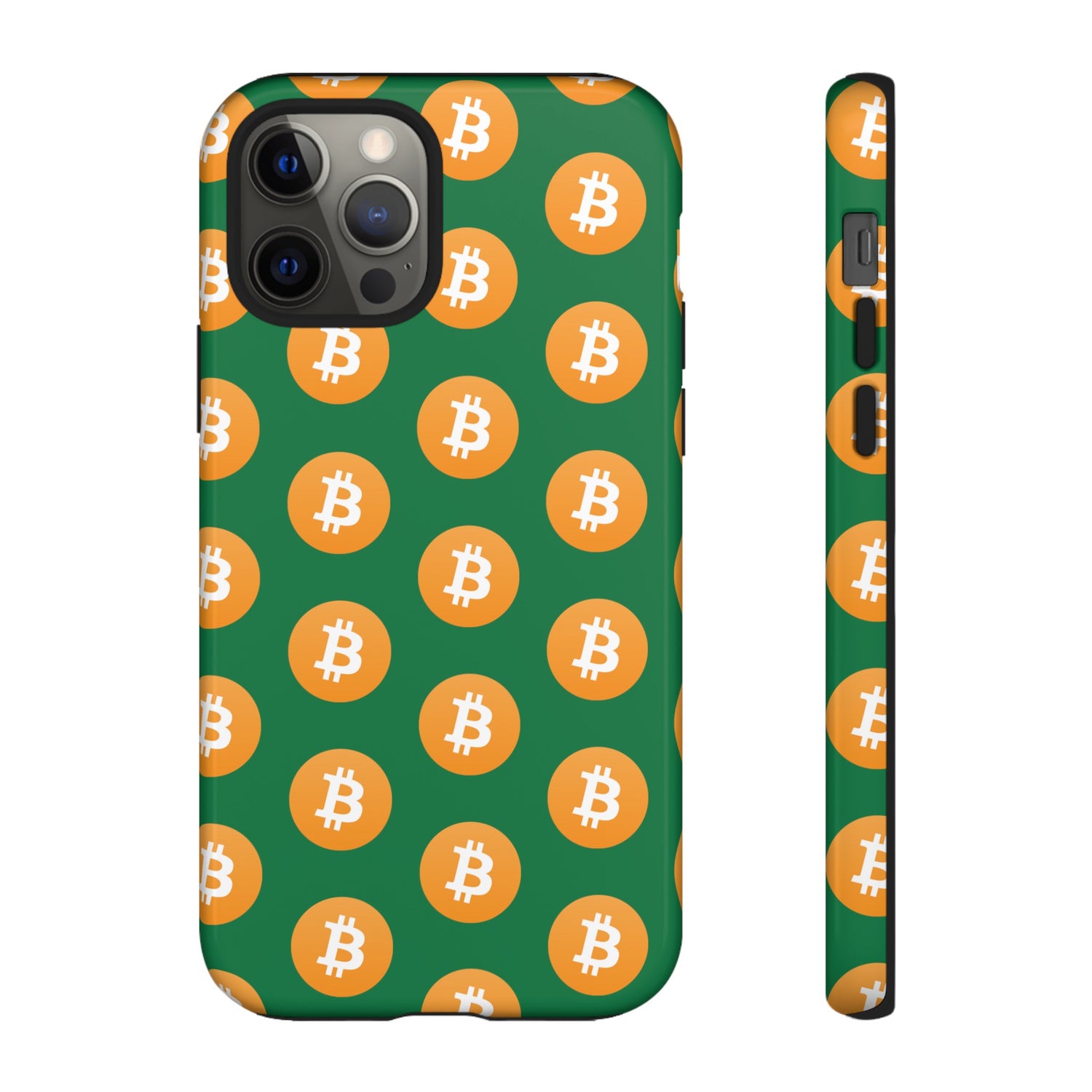 Phone Tough Case - Bitcoin Green Background