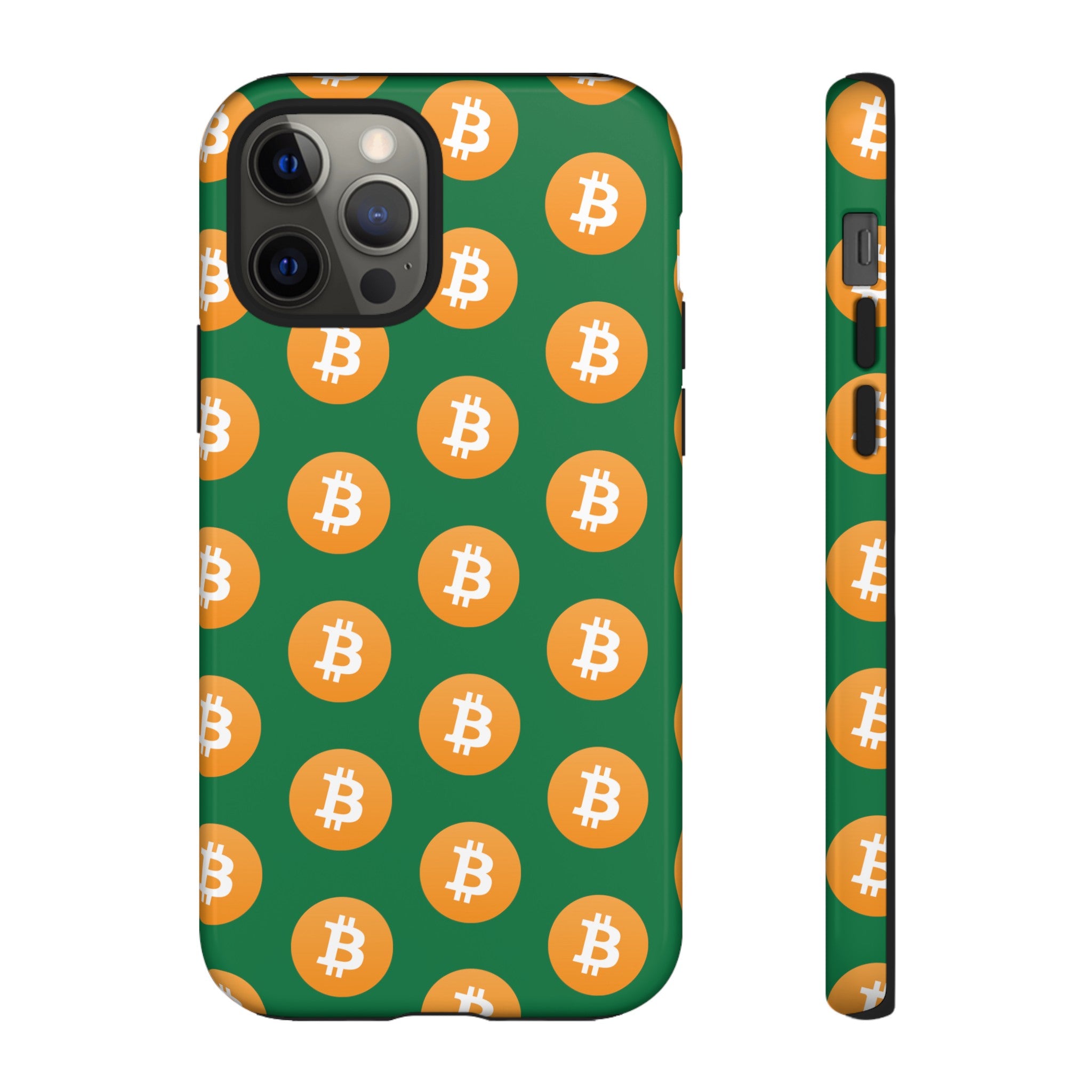 Phone Tough Case - Bitcoin Green Background