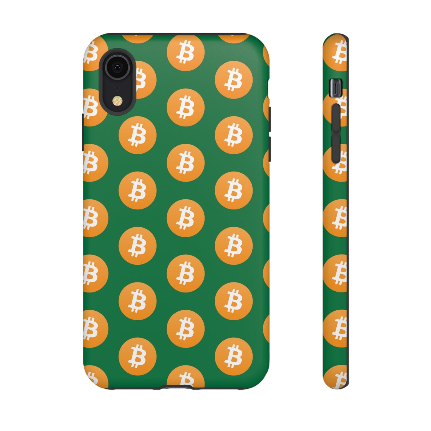 Phone Tough Case - Bitcoin Green Background