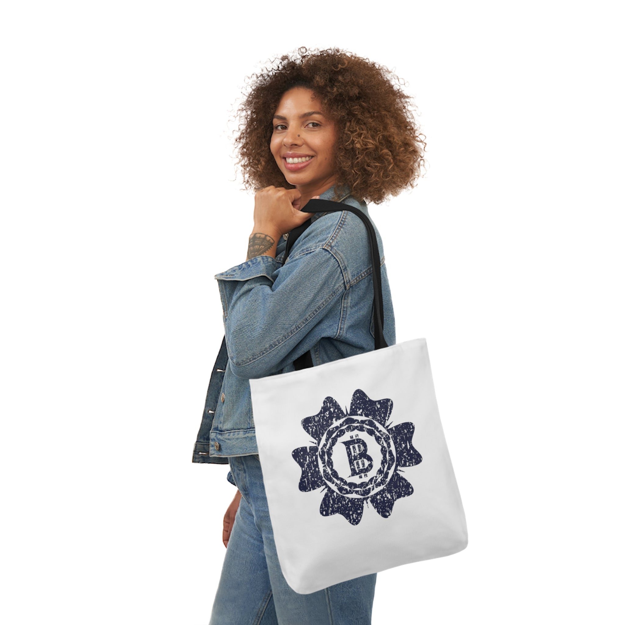 Canvas Tote Bag - Bitcoin Stamp