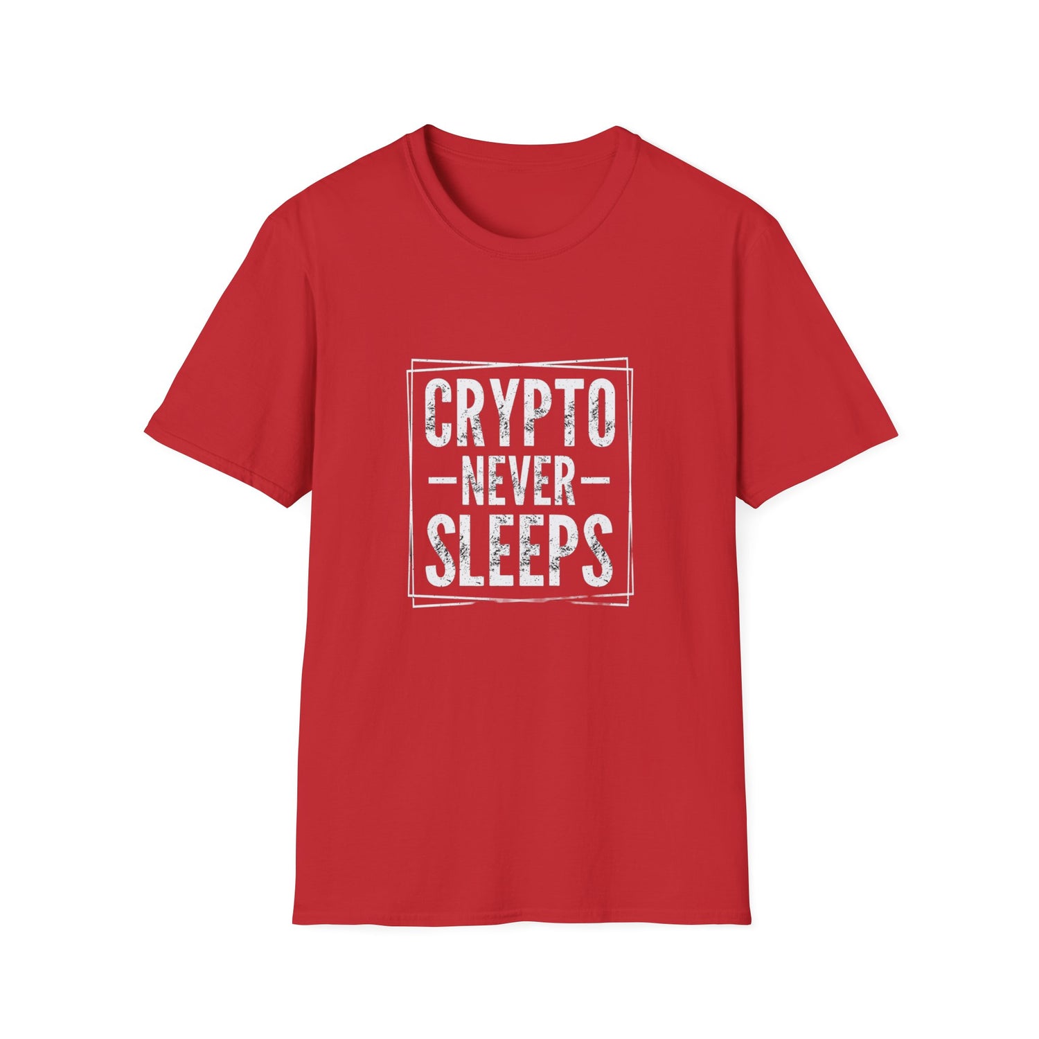 Crypto Never Sleeps (Front) T-Shirt