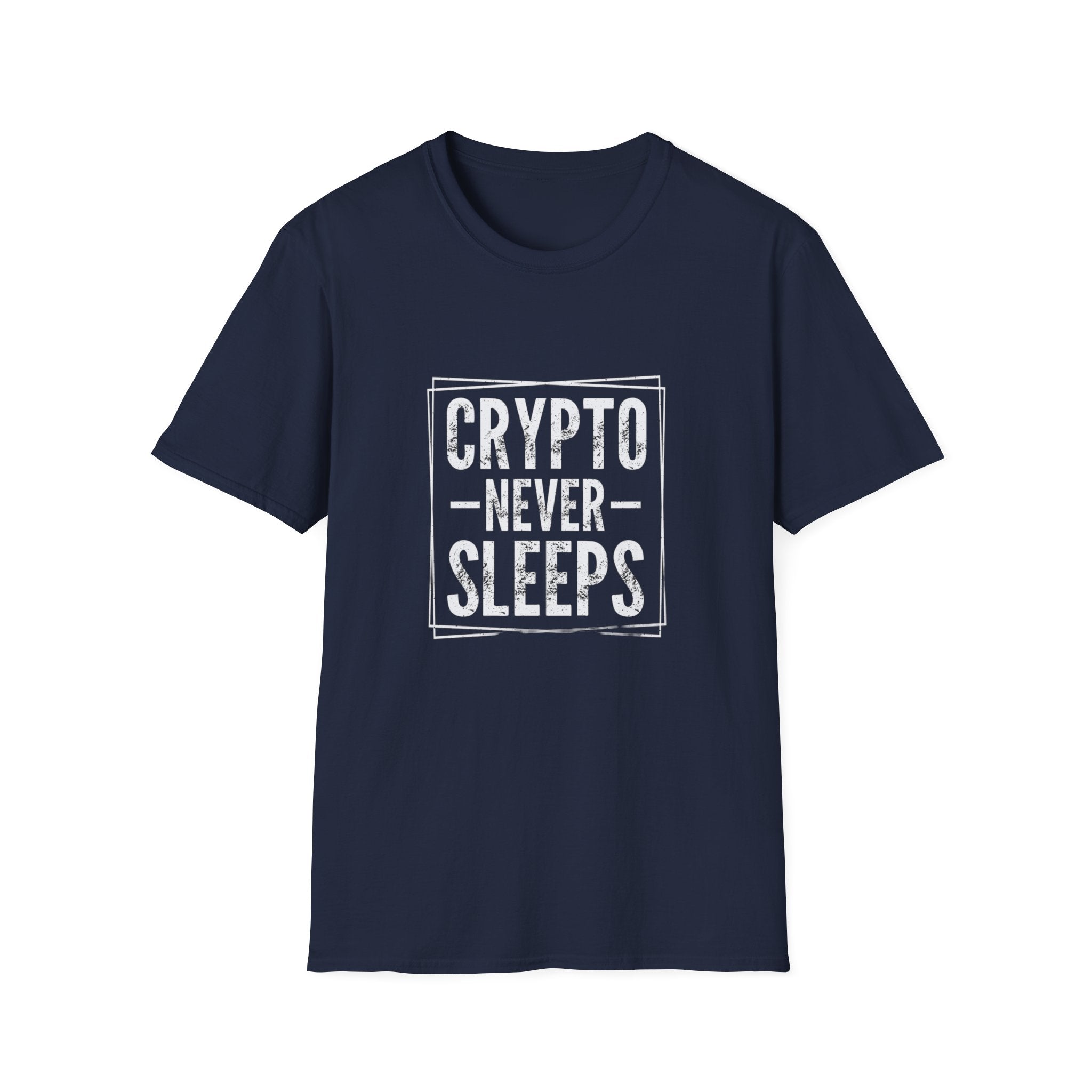 Crypto Never Sleeps (Front) T-Shirt