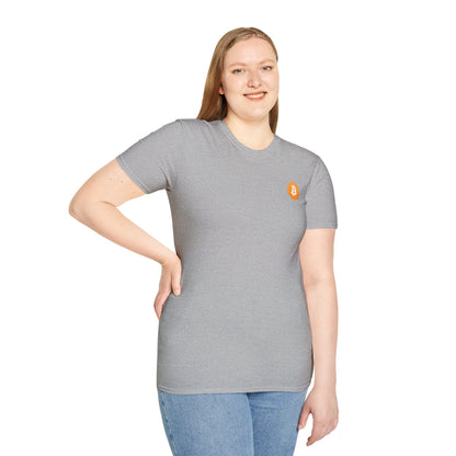 Bitcoin Logo Small - Cotton T-Shirt