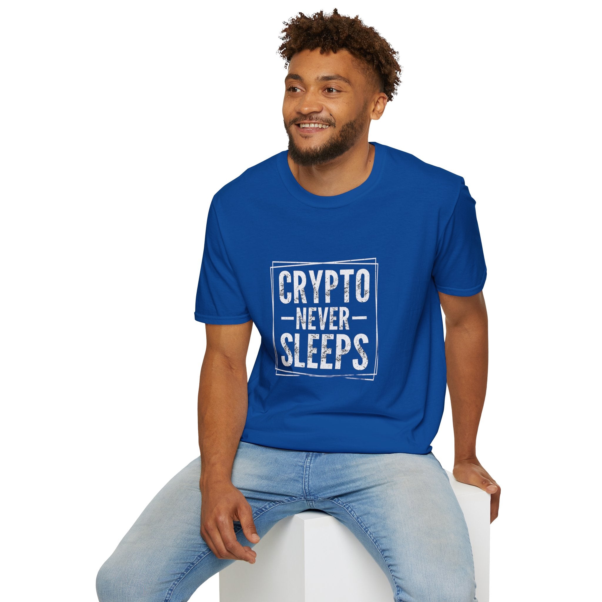 Crypto Never Sleeps (Front) T-Shirt