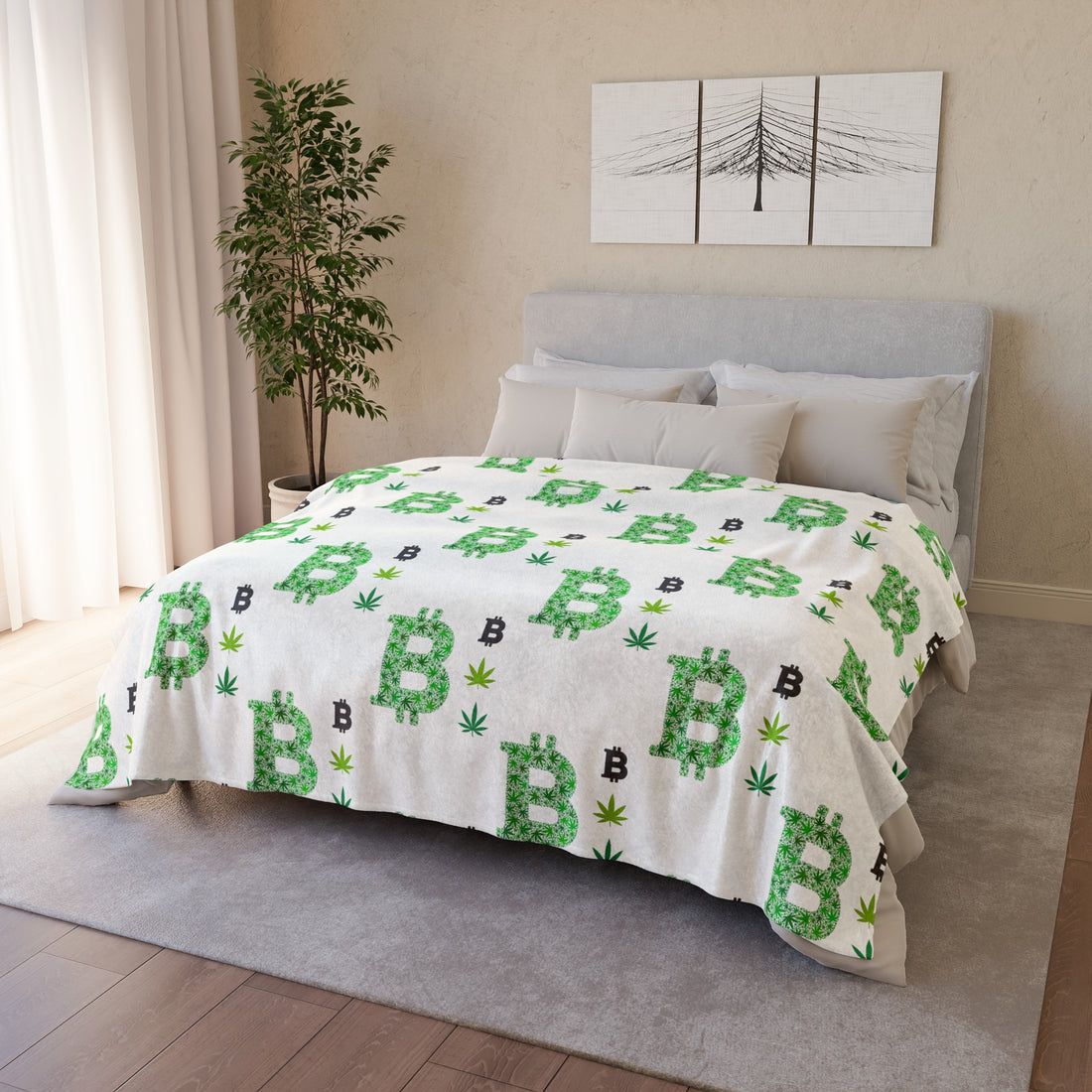 Blanket - Bitcoin Leaves