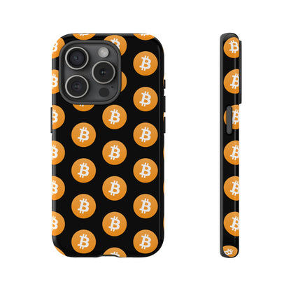 Phone Tough Case - Bitcoin Black Background