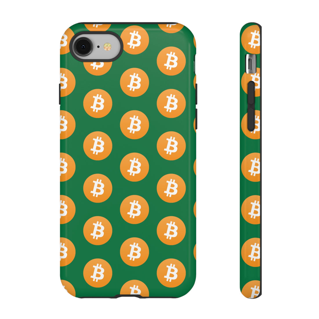 Phone Tough Case - Bitcoin Green Background