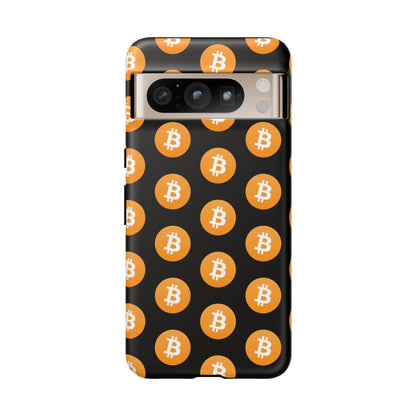 Phone Tough Case - Bitcoin Black Background