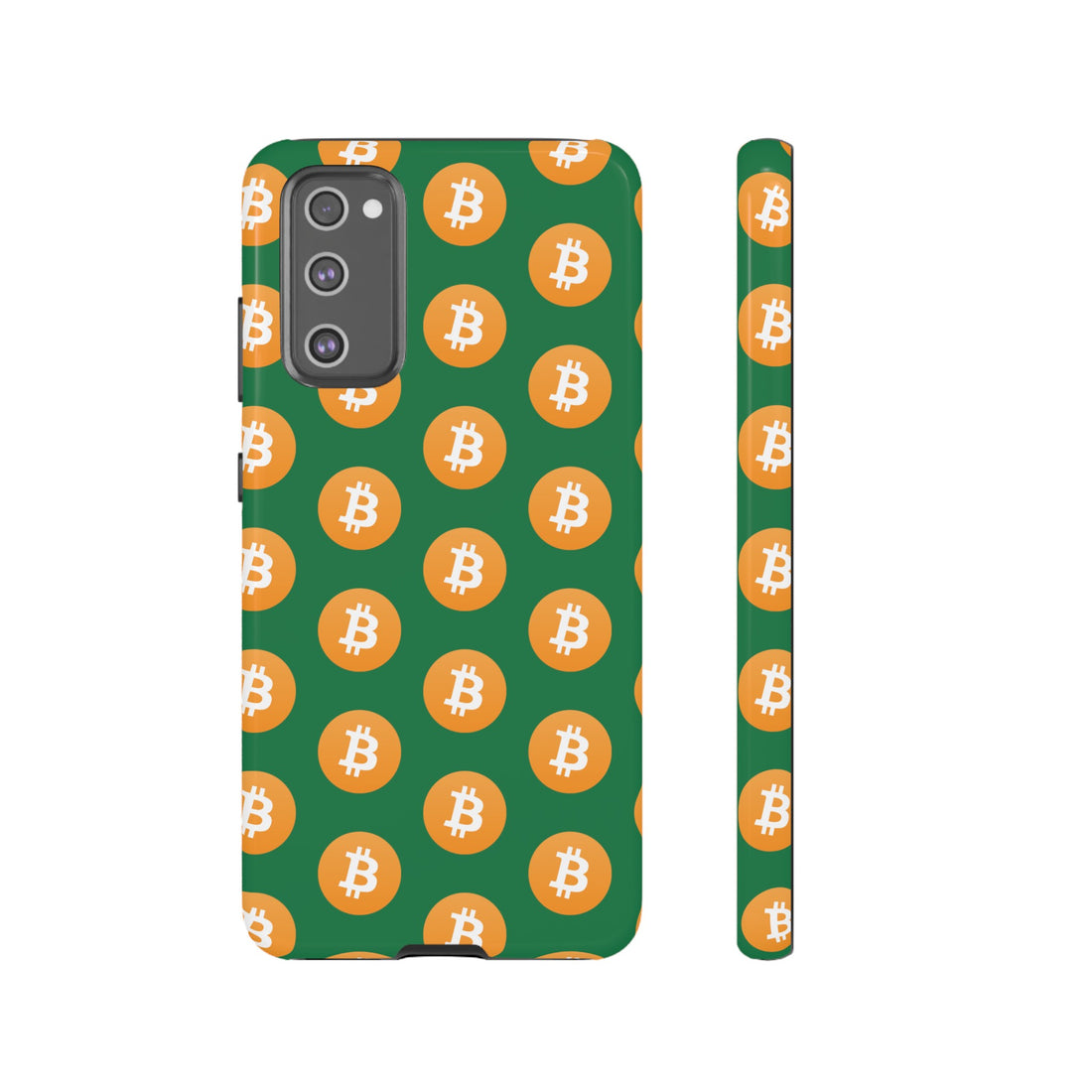 Phone Tough Case - Bitcoin Green Background