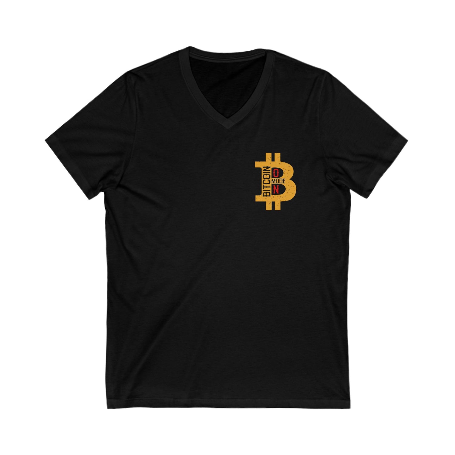 V-Neck T-Shirt - Bitcoin Mode On