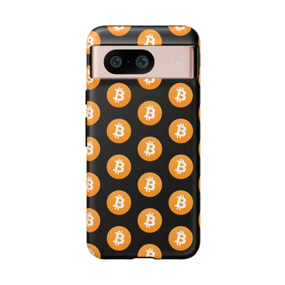 Phone Tough Case - Bitcoin Black Background