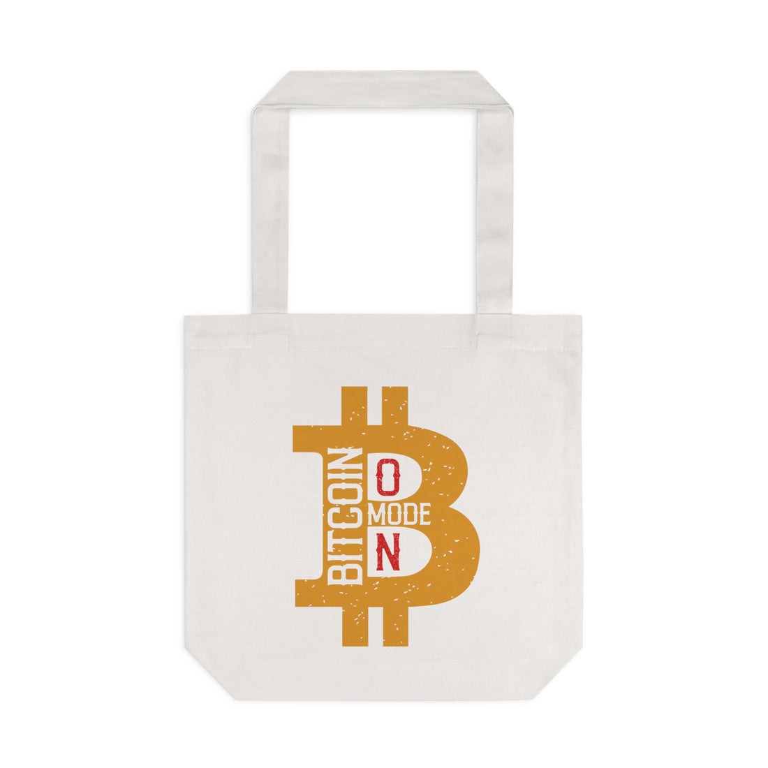 Premium 100% Cotton Tote Bag - Bitcoin Mode On