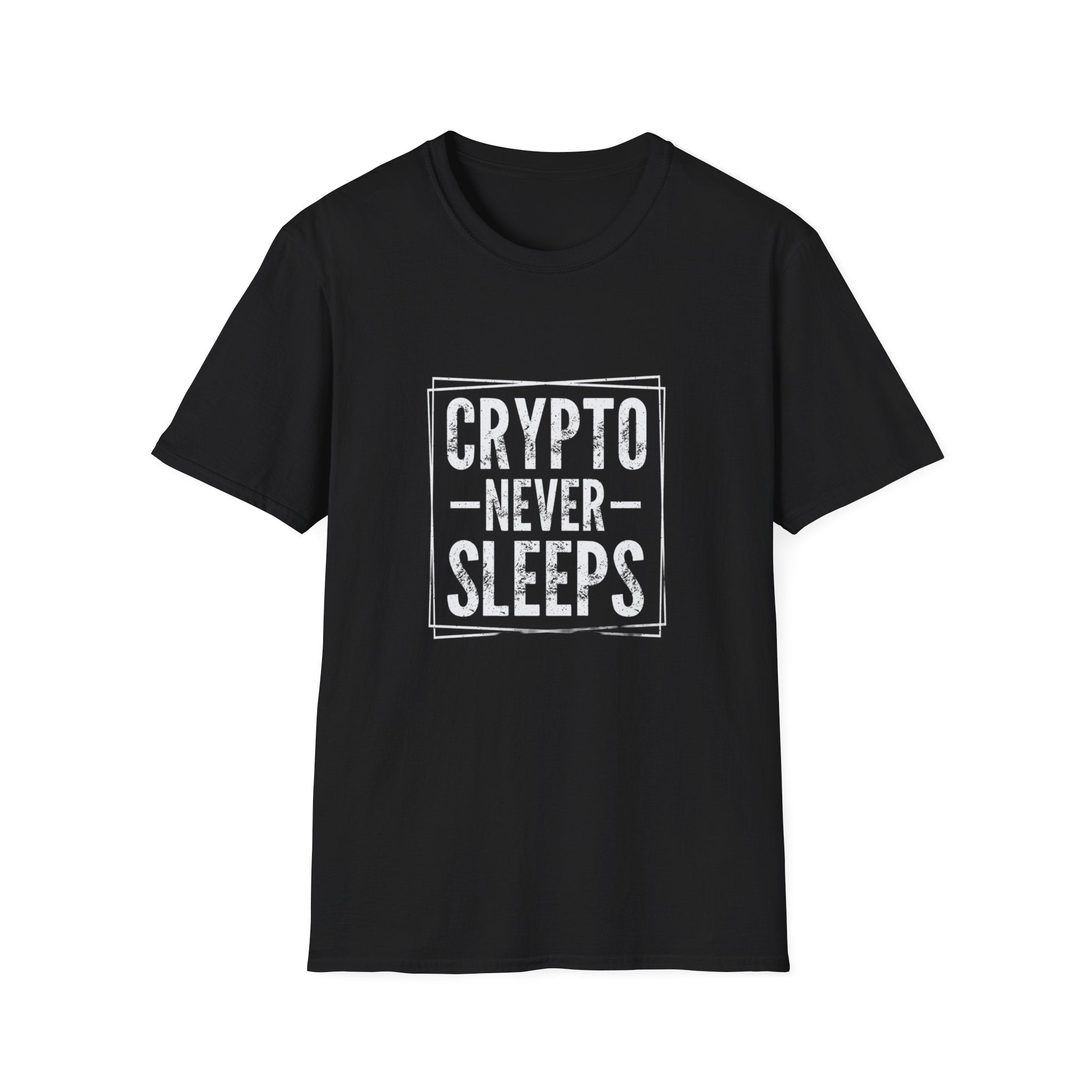 Crypto Never Sleeps (Front) T-Shirt