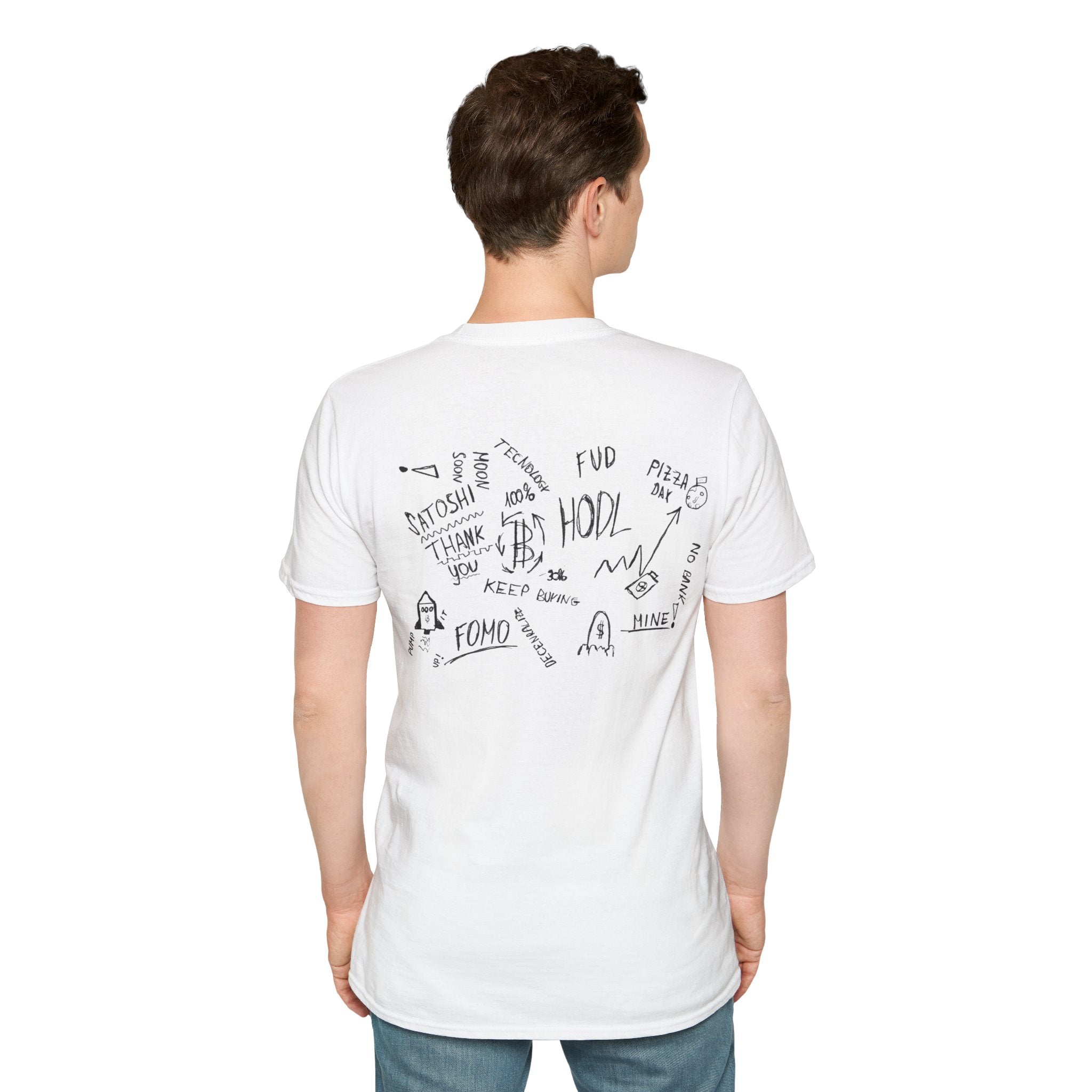 Crypto Scribble - Cotton T-Shirt (Unisex)