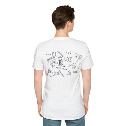 Crypto Scribble - Cotton T-Shirt (Unisex)