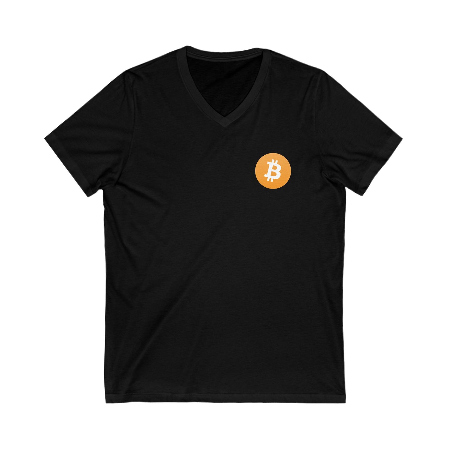 V-Neck T-Shirt - Bitcoin Logo