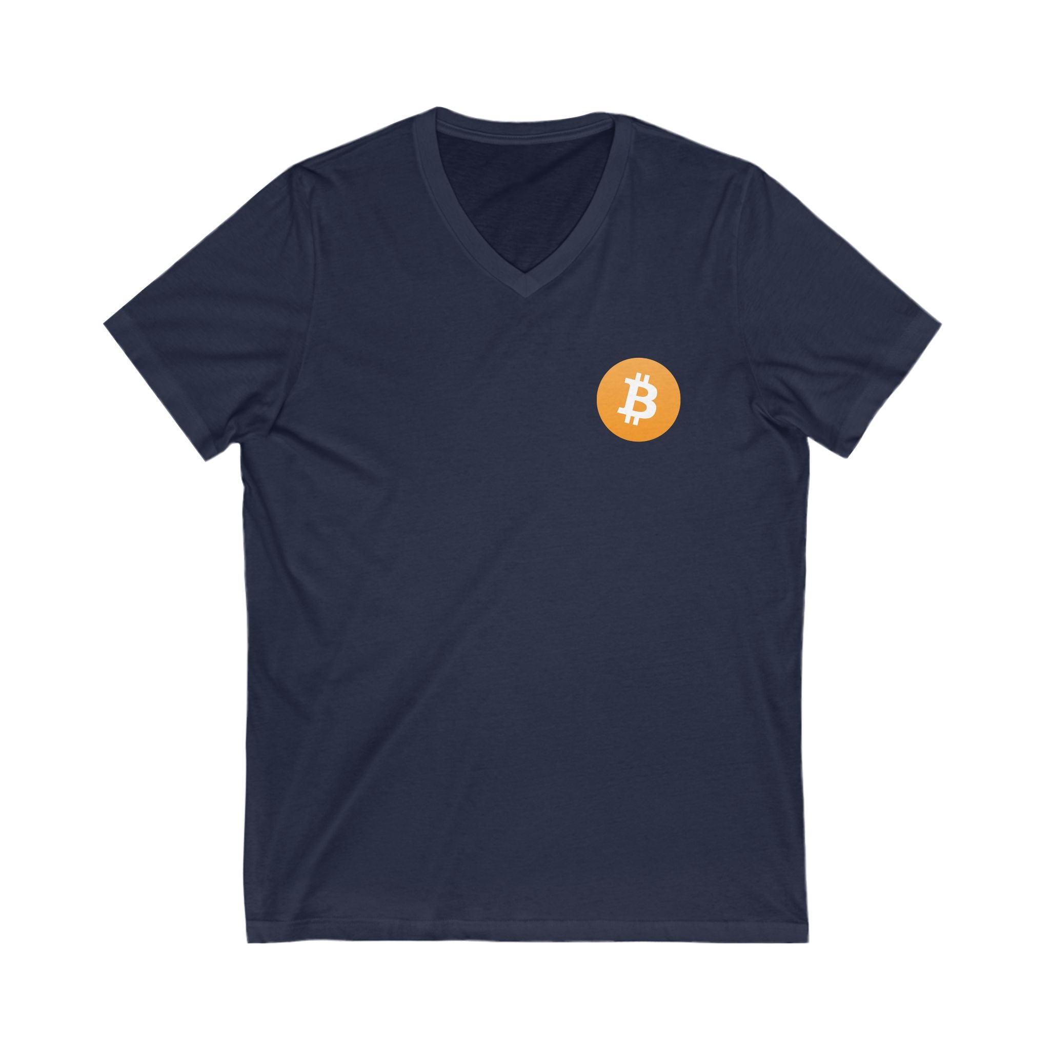 V-Neck T-Shirt - Bitcoin Logo