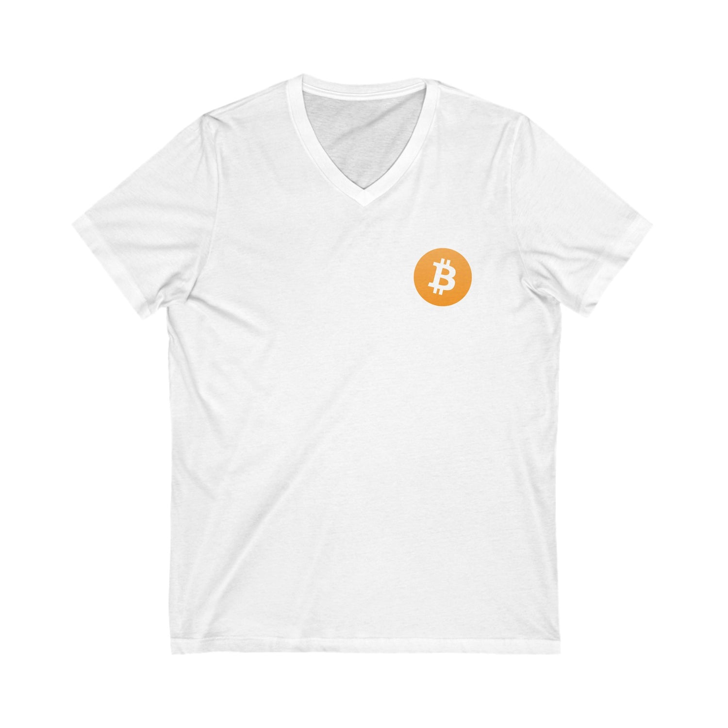 V-Neck T-Shirt - Bitcoin Logo