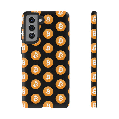 Phone Tough Case - Bitcoin Black Background